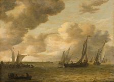 Estuary with Sailing Boats, 1655. Creator: Jan van Goyen