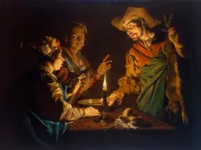 Esau and Jacob 1640s. Creator: Stomer, Matthias (ca.1600-after 1650)