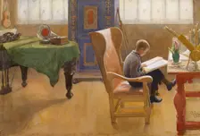 Esbjörn at the Study Corner, 1912. Creator: Carl Larsson