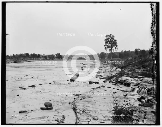 Escanaba River at Flat Rock, Mich., between 1880 and 1899. Creator: Unknown.