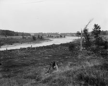 Escanaba River at Flat Rocks [sic], between 1880 and 1899. Creator: Unknown
