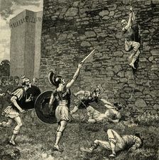 Escape of Marius the Younger at Praeneste 1890. Creator: Unknown