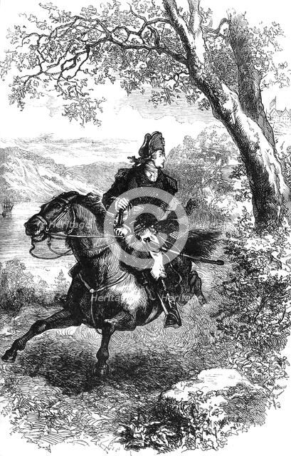 Escape of Benedict Arnold, 1780 (c1880). Artist: Unknown