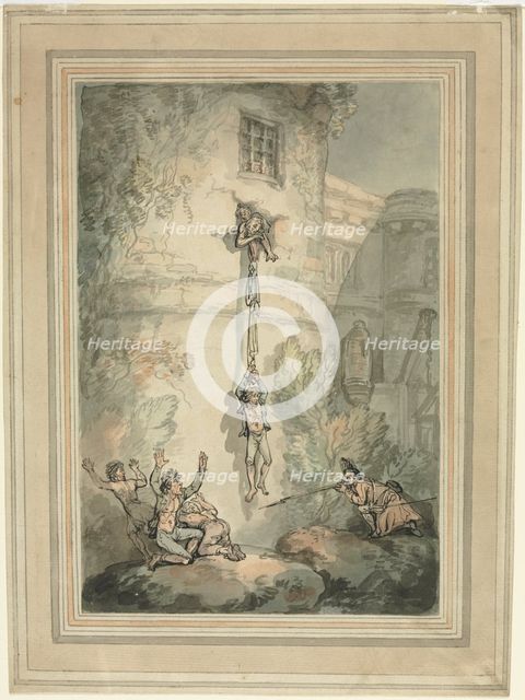 Escape of French Prisoners. Creator: Thomas Rowlandson (British, 1756-1827).