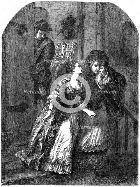 Escape of the Earl of Nithsdale from the Tower of London, 1716, (19th century). Artist: Unknown