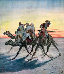 Escape of the prisoners of the Mahdi, Khartoum, Sudan, 1892. Artist: Henri Meyer