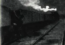 Escape by Train November 1899, (1945). Creator: John Nash