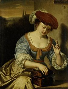 Escaped Bird: Allegory of Chastity, 1676. Creator: Frans van Mieris I