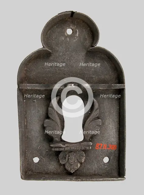 Escutcheon Plate, European, 15th century or later. Creator: Unknown.