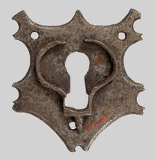 Escutcheon plate, German, 15th-16th century. Creator: Unknown
