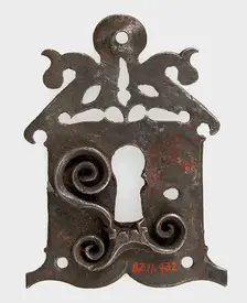 Escutcheon plate, German, 15th-16th century. Creator: Unknown