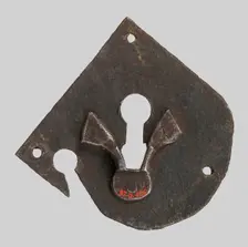 Escutcheon plate, German, 15th century. Creator: Unknown