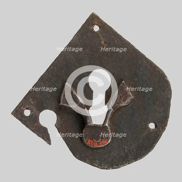 Escutcheon plate, German, 15th century. Creator: Unknown.