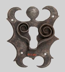 Escutcheon plate, German, 15th century. Creator: Unknown