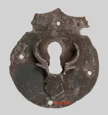 Escutcheon plate, German, 16th century. Creator: Unknown