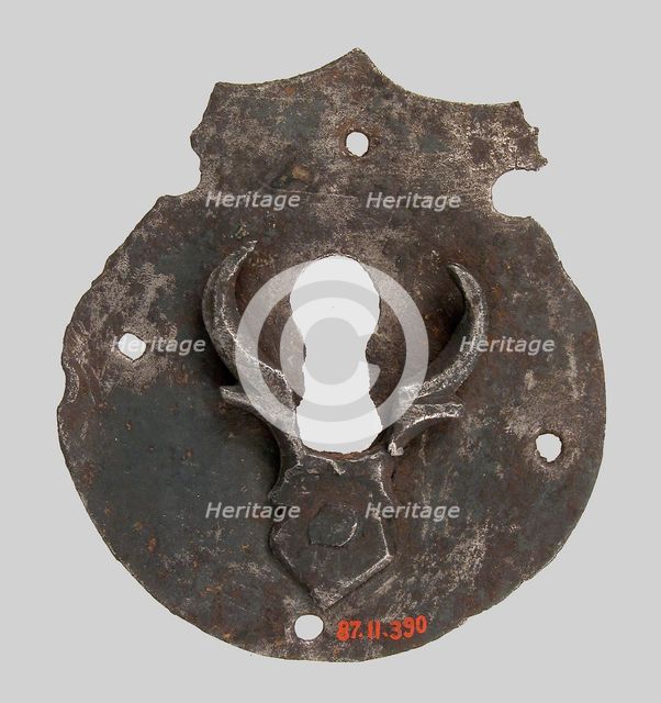 Escutcheon plate, German, 16th century. Creator: Unknown.