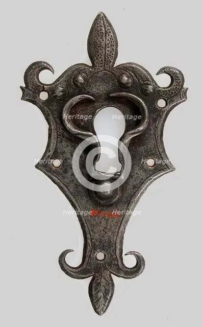 Escutcheon plate, German, 16th century. Creator: Unknown.
