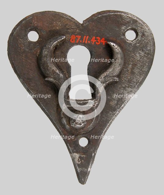 Escutcheon plate, German, 16th century. Creator: Unknown.