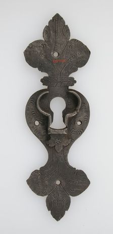 Escutcheon plate, German, 16th century. Creator: Unknown