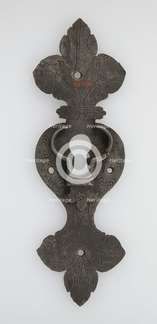 Escutcheon plate, German, 16th century. Creator: Unknown.