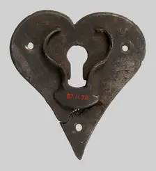 Escutcheon Plate, German, early 15th century. Creator: Unknown