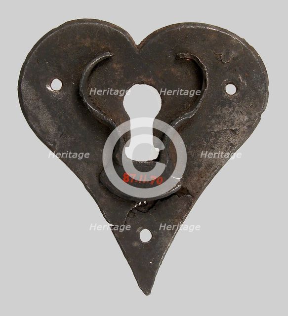 Escutcheon Plate, German, early 15th century. Creator: Unknown.