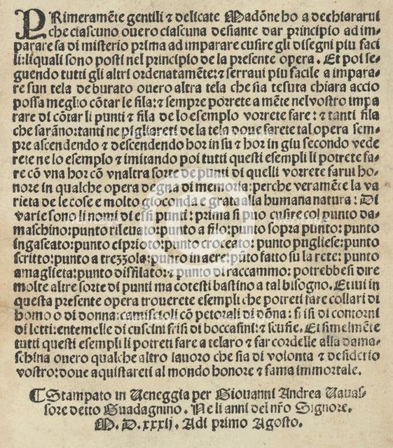 Esemplario di Lauori..., page 14 (verso), August 1, 1532. Creators: Giovanni Andrea Vavassore, Florio Vavassore.