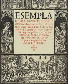 Esemplario di Lauori..., title page (recto), August 1, 1532. Creators: Giovanni Andrea Vavassore, Florio Vavassore