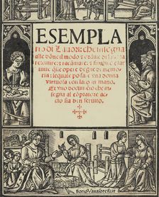 Esemplario di Lauori..., title page (recto), August 1, 1532. Creators: Giovanni Andrea Vavassore, Florio Vavassore