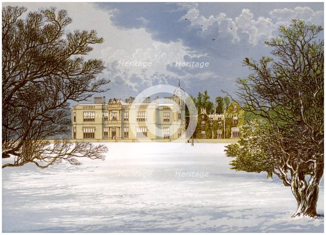 Eshton Hall, Yorkshire, home of Baronet Wilson, c1880. Artist: Unknown