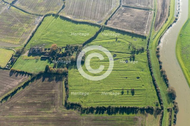 Eske medieval settlement and field system earthworks, East riding of Yorkshire, 2023. Creator: Robyn Andrews.