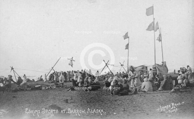 Eskimo sports, between c1900 and c1930. Creator: Lomen Brothers.