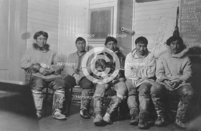 Eskimo town council, between c1900 and 1923. Creator: Unknown.