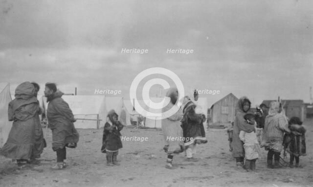 Eskimo village, between c1900 and 1916. Creator: Unknown.