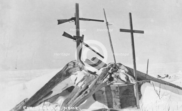 Eskimo's grave, between c1900 and c1930. Creator: Lomen Brothers.