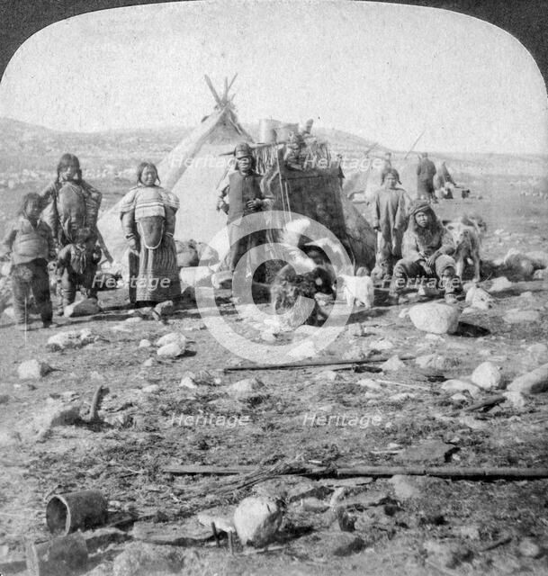 Eskimos, Nothern Greenland, 1904.Artist: Underwood & Underwood