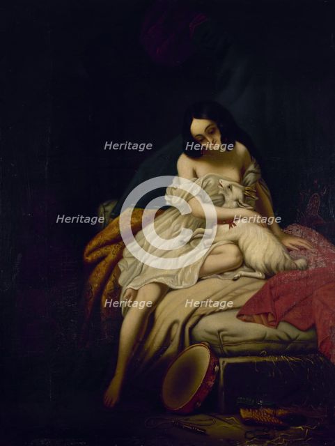 Esmeralda and her goat, after 1839. Creator: Unknown.