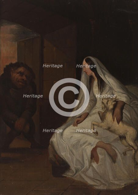 Esmeralda and Quasimodo. Creator: Tony Johannot.