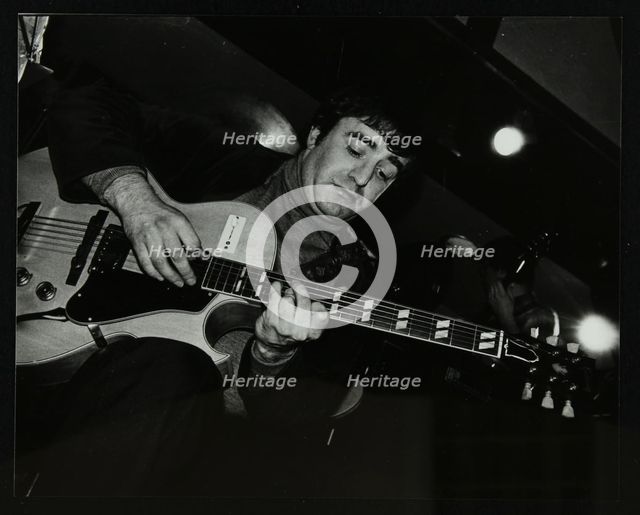 Esmond Selwyn playing the guitar at The Bell, Codicote, Hertfordshire, 22 February 1981. Artist: Denis Williams