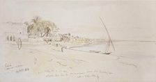 Esneh, Egypt, 1854. Artist: Edward Lear