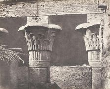 Esneh (Latopolis), Construction Ensablée - Architrave, Futs, et Chapit..., 1851-52, printed 1853-54. Creator: Félix Teynard