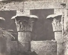 Esneh (Latopolis), Construction Ensablée - Architrave, Futs, et Chapit..., 1851-52, printed 1853-54. Creator: Félix Teynard
