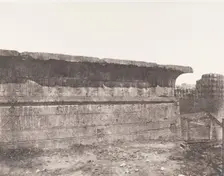 Esneh (Latopolis), Construction Ensablée - Paroi Extérieure - Corniche..., 1851-52, printed 1853-54. Creator: Félix Teynard