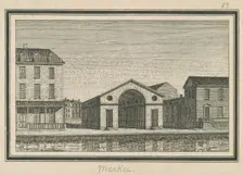 Esperanza, Market, 1795. Creator: Charles Balthazar Julien Févret de Saint-Mémin