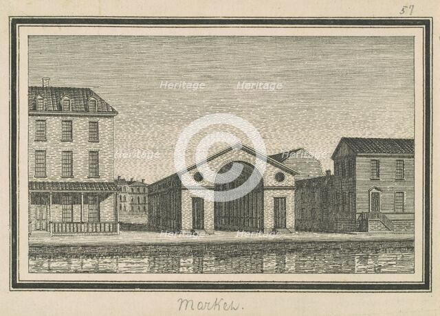 Esperanza, Market, 1795. Creator: Charles Balthazar Julien Févret de Saint-Mémin.