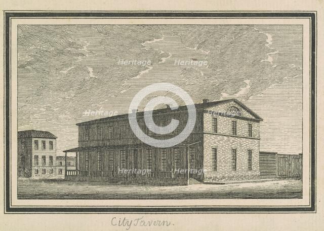 Esperanza, City Tavern, 1795. Creator: Charles Balthazar Julien Févret de Saint-Mémin.