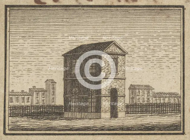 Esperanza, Small Building, 1795. Creator: Charles Balthazar Julien Févret de Saint-Mémin.