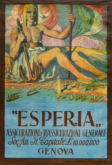 Esperia Assicurazioni, Early 1930s. Creator: Trematore, Severino (1895-1940)