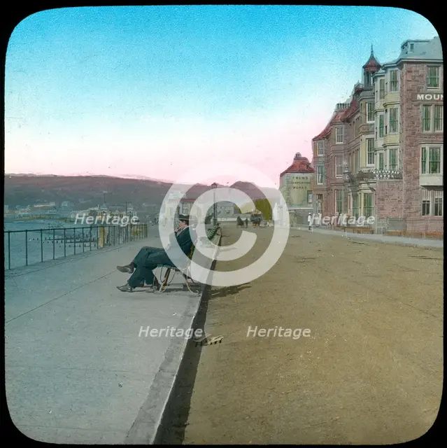 Esplanade, Penzance, Cornwall, late 19th or early 20th century. Artist: Church Army Lantern Department