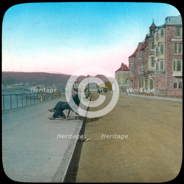 Esplanade, Penzance, Cornwall, late 19th or early 20th century. Artist: Church Army Lantern Department